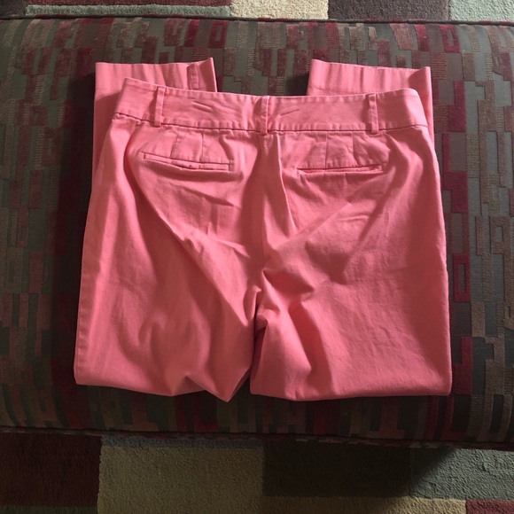 EUC Ann Taylor Loft Curvy Ankle Pant Size 10 Coral - Picture 2 of 3